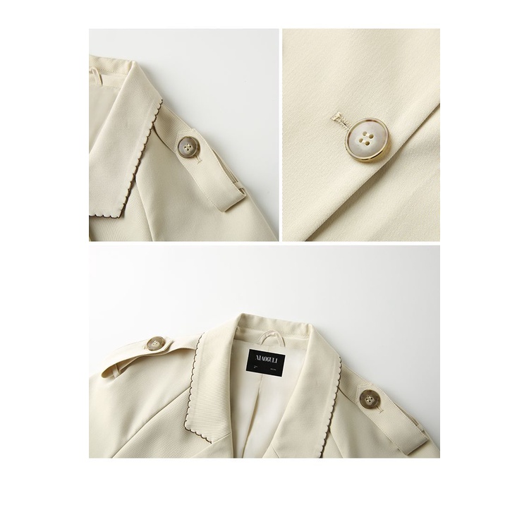 Áo Khoác Gió Tay Dài Phong Cách Phương Tây Thời Trang Xuân Thu Mới 2023