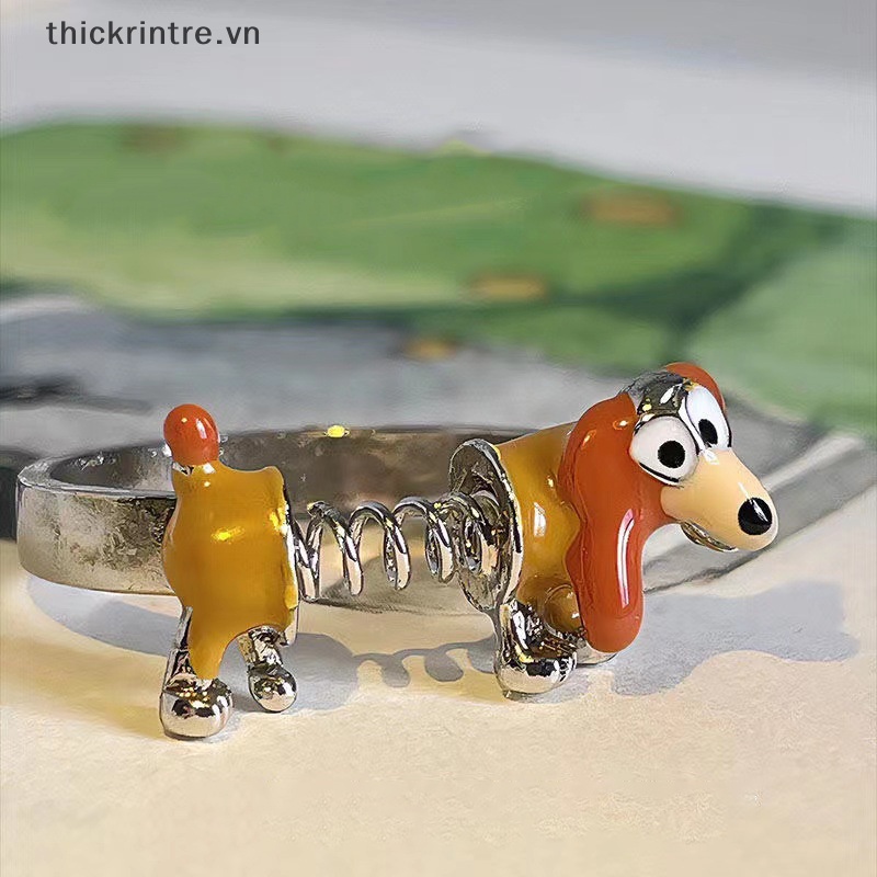 Th Nhẫn Hình Cún Hoạt Hình Dễ Thương Có Thể Điều Chỉnh Kích Cỡ Thích Hợp Làm Quà Tặng Trang Sức vn