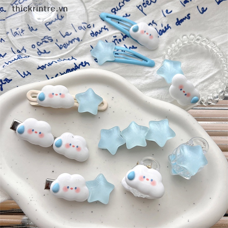 Kẹp Tóc Hình Đám Mây / Ngôi Sao / Đám Mây Dễ Thương Cho Bé Gái vn