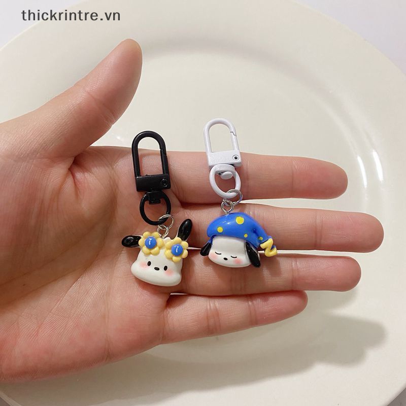 Th kawaii sanrio pacha dog Móc Chìa Khóa Xe Hơi Dễ Thương Trang Trí Ba Lô Đi Học Đồ Chơi Trẻ Em vn
