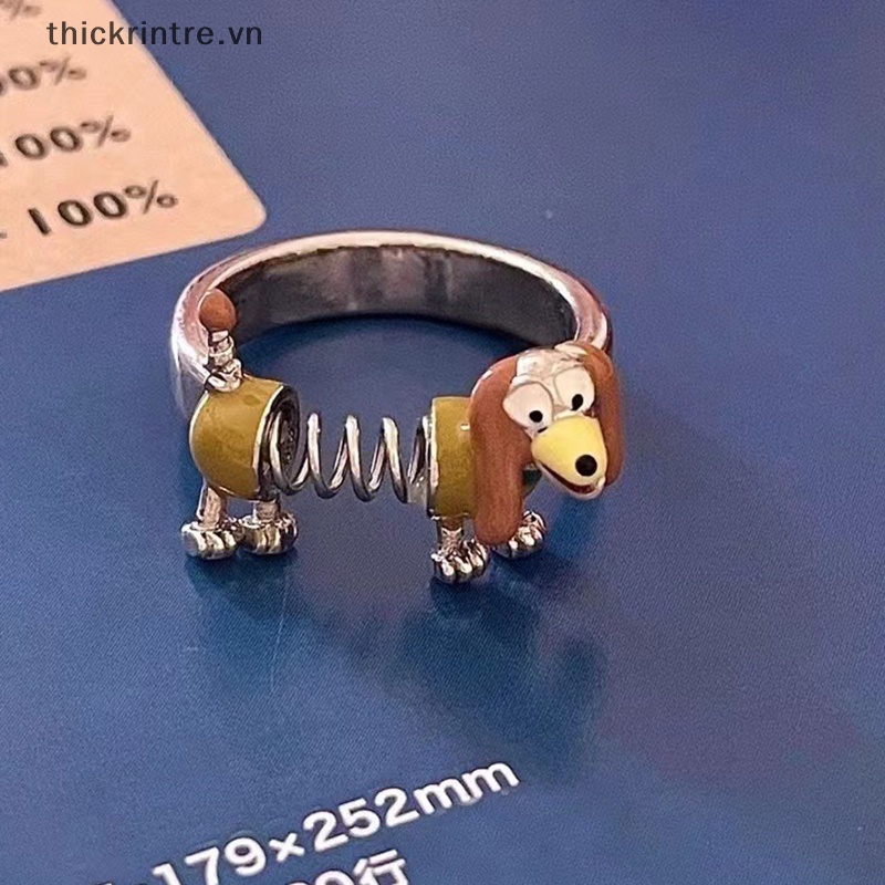 Th Nhẫn Hình Cún Hoạt Hình Dễ Thương Có Thể Điều Chỉnh Kích Cỡ Thích Hợp Làm Quà Tặng Trang Sức vn