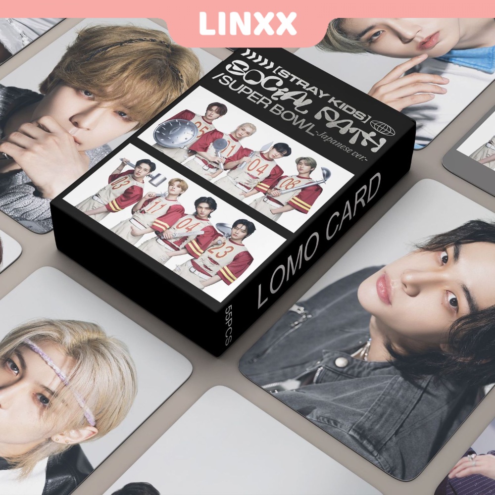 Hộp 55 Tấm Ảnh lomo card Nhóm Nhạc stray kids
