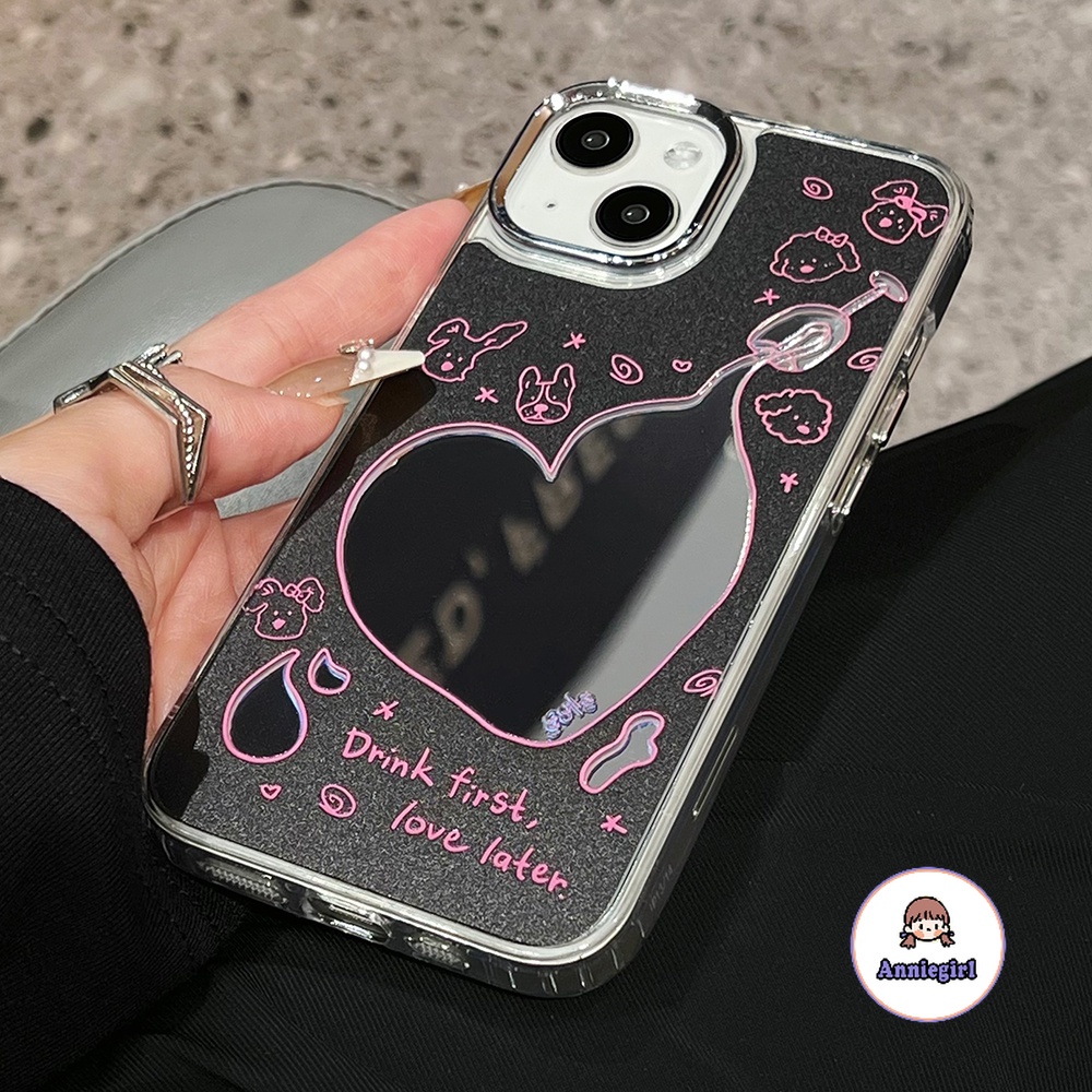 Ốp Điện Thoại tpu Mềm Tích Hợp Gương Trang Điểm Cho iphone 14 pro max iphone 11 casing 13 pro max 12 x xs xr