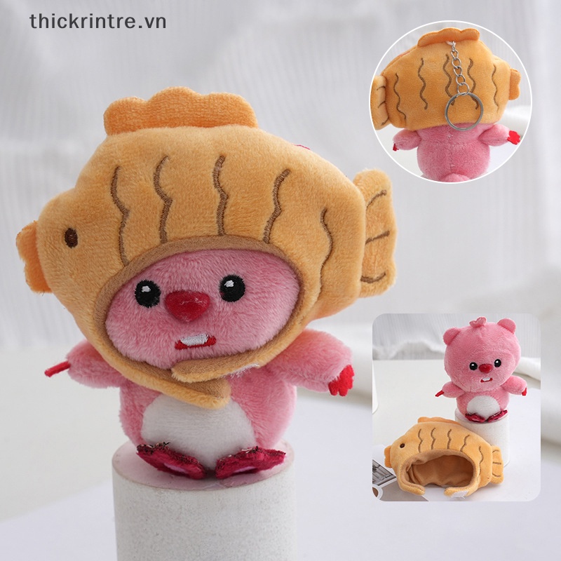 Búp Bê Nhồi Bông Hình Nhân Vật Hoạt Hình Đội Nón Tháo Rời Được Trang Trí Túi Xách vn
