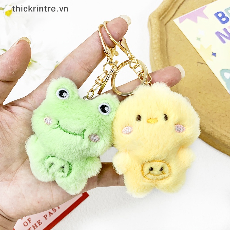 Móc Khóa Hình Gấu Trúc / Thỏ / Ếch Nhồi Bông Dễ Thương vn