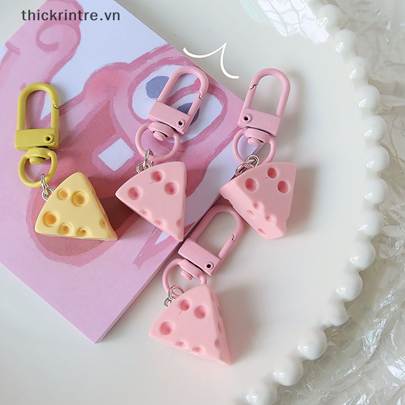 Th Móc Khóa Phô Mai Khối Pho Mát Dễ Thương Cho Nữ Sinh vn