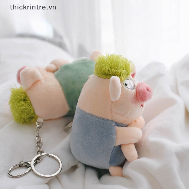 Móc Khóa Hình Heo Nhồi Bông Mềm Mại Dễ Thương
