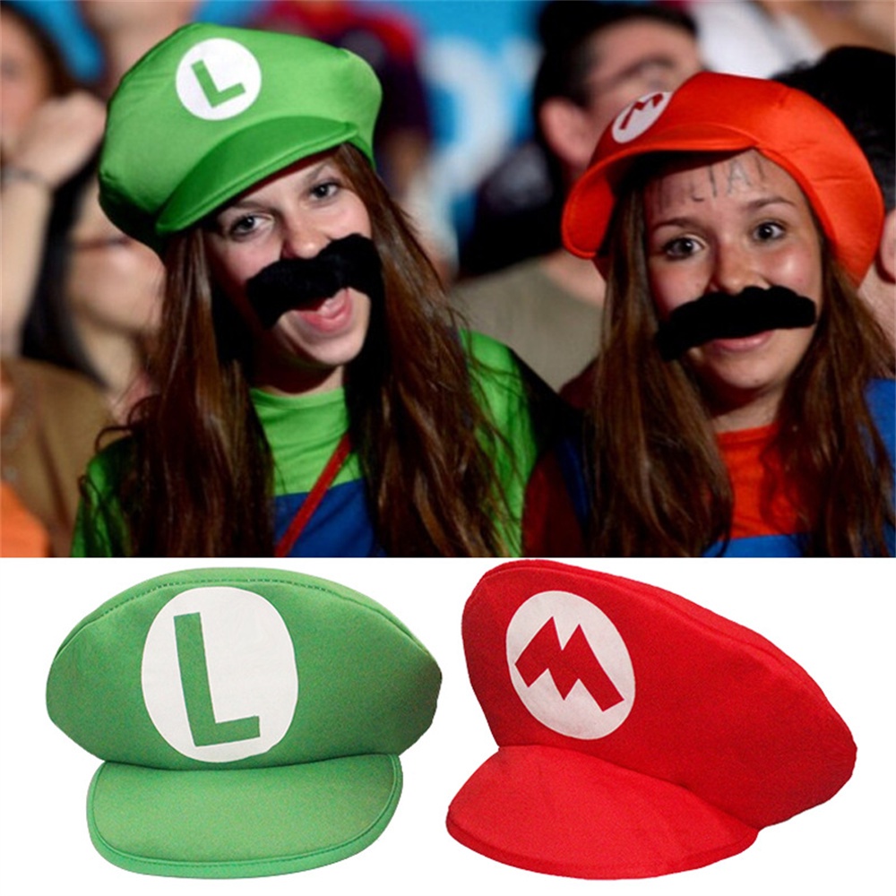 Nón Hóa Trang Mario Luigi Dành Cho Người Lớn Và Trẻ Em