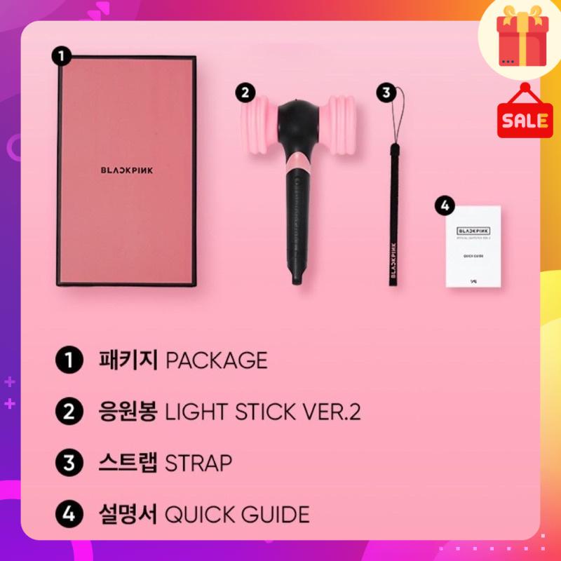 ĐÈN CỔ VŨ CHÍNH HÃNG LIGHT STICK, LIGHTSTICK BLACKPINK VER.2 OFFICIAL nguyên seal