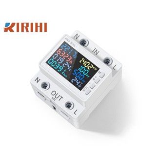 RIRIHI KWS-302WF/KWS-302L/KWS-302 AC170-300V 63A Màn hình kỹ thuật số Đồng hồ đo dòng điện áp đường ray đa chức năng