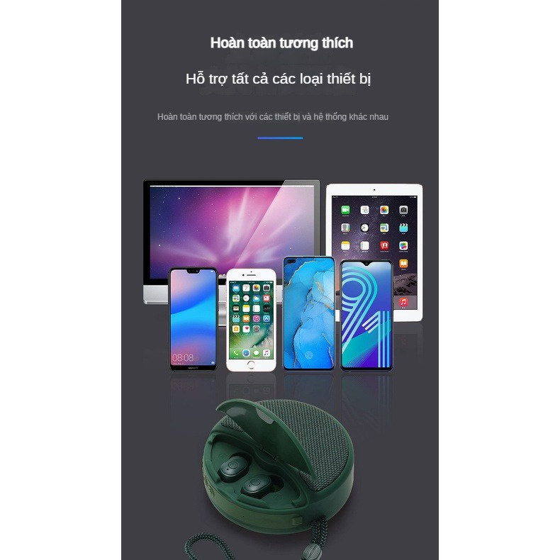 Loa bluetooth Không Dây Hỗ Trợ Thẻ Nhớ Tf