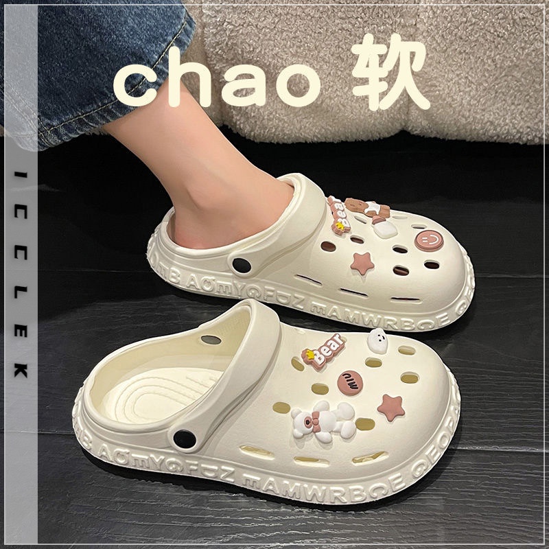 ICCLEK dép sandal nữ dép đi biển dép đế cao Thoải Mái Xinh Xắn  B98G1GQ 34Z230821