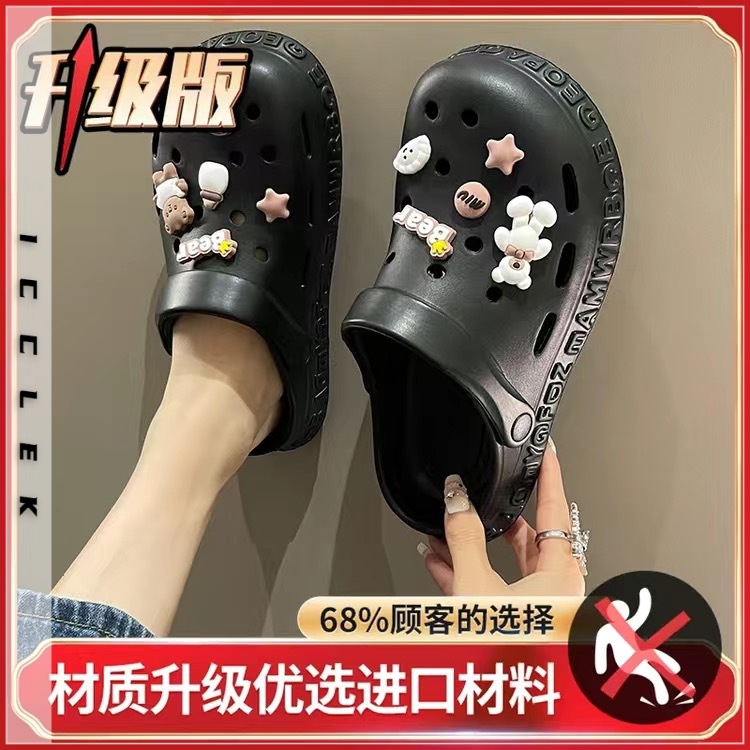 ICCLEK dép sandal nữ dép đi biển dép đế cao Thoải Mái Xinh Xắn  B98G1GQ 34Z230821