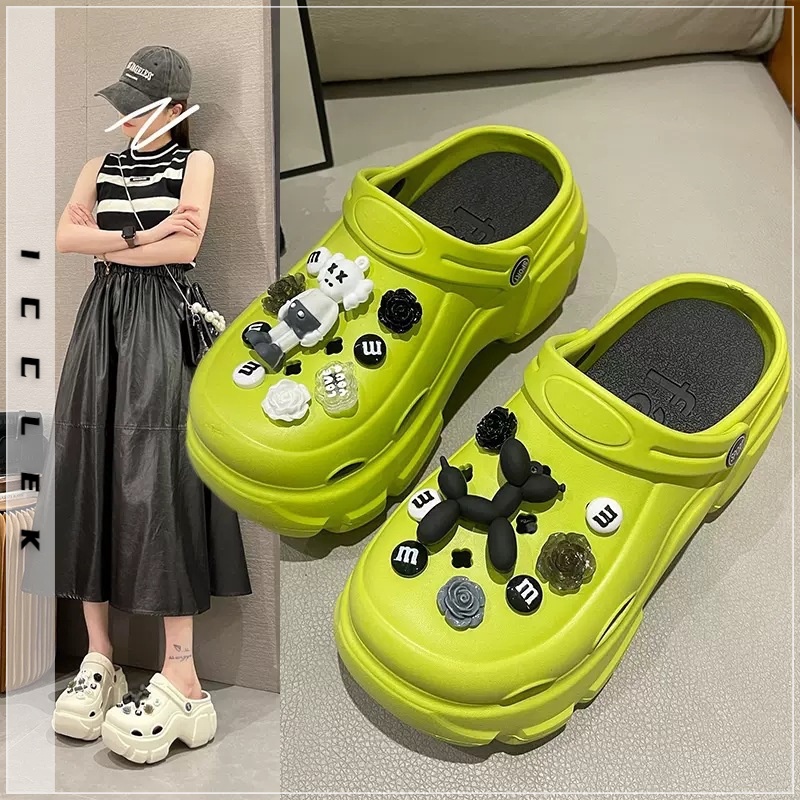 ICCLEK dép cross kiểu nữ đi chơi dép thoáng khí Mềm Mại B91H0WG 34Z230821