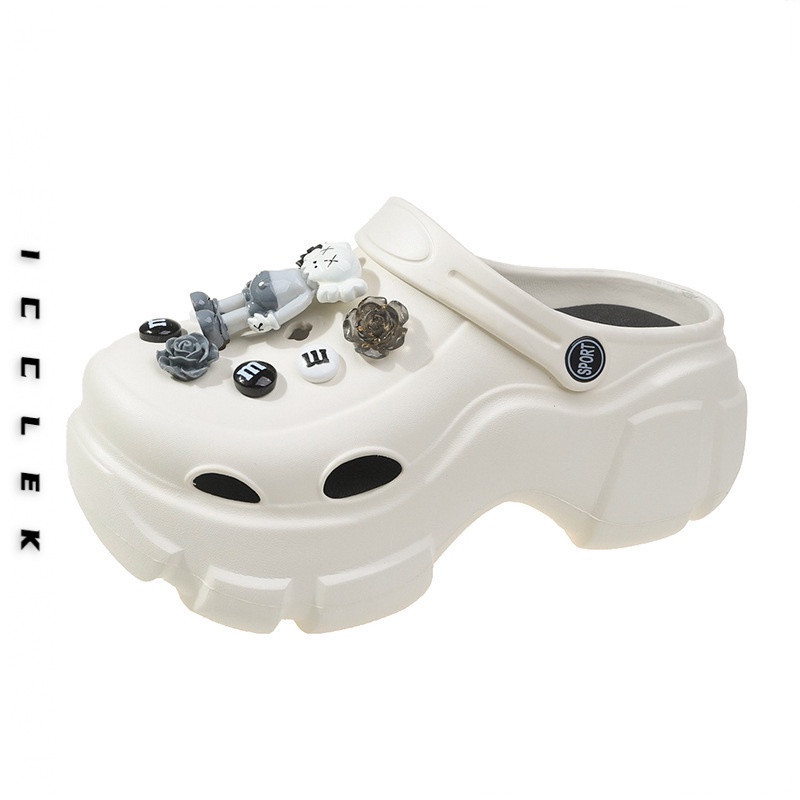 ICCLEK dép cross kiểu nữ đi chơi dép thoáng khí Mềm Mại B91H0WG 34Z230821