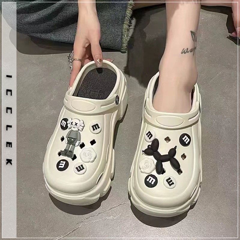 ICCLEK dép cross kiểu nữ đi chơi dép thoáng khí Mềm Mại B91H0WG 34Z230821