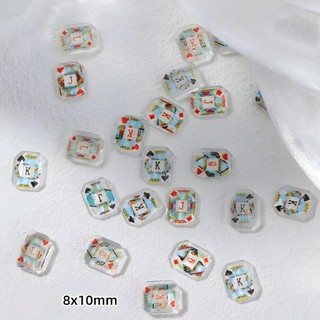 Charm Lá Bài Tây | Đá Pha Lê Trang Trí Móng