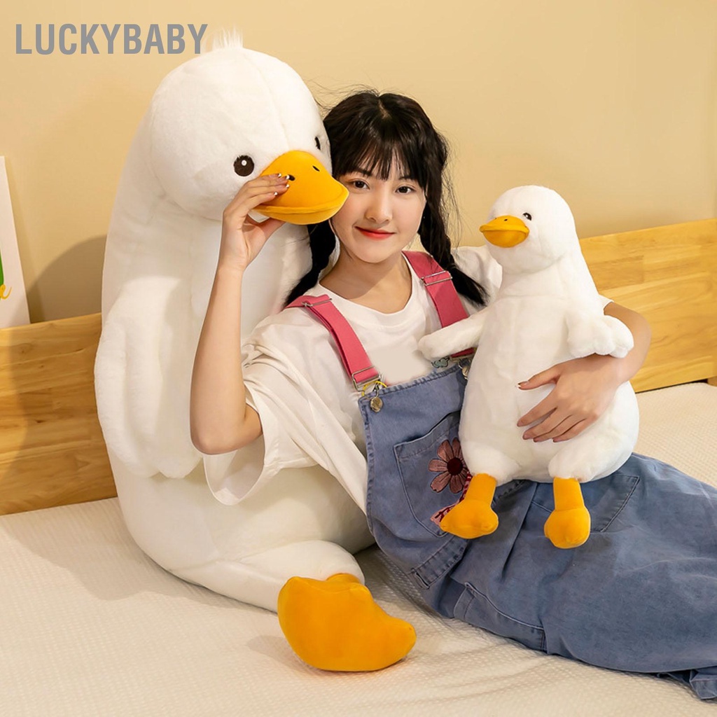 Gối ôm hình vịt - Thú Nhồi Bông Vịt Màu Vàng Đáng Yêu Mềm Mại Cho Bạn Gái 45cm 17.7in 0.9 kg - HILUCKYBABY