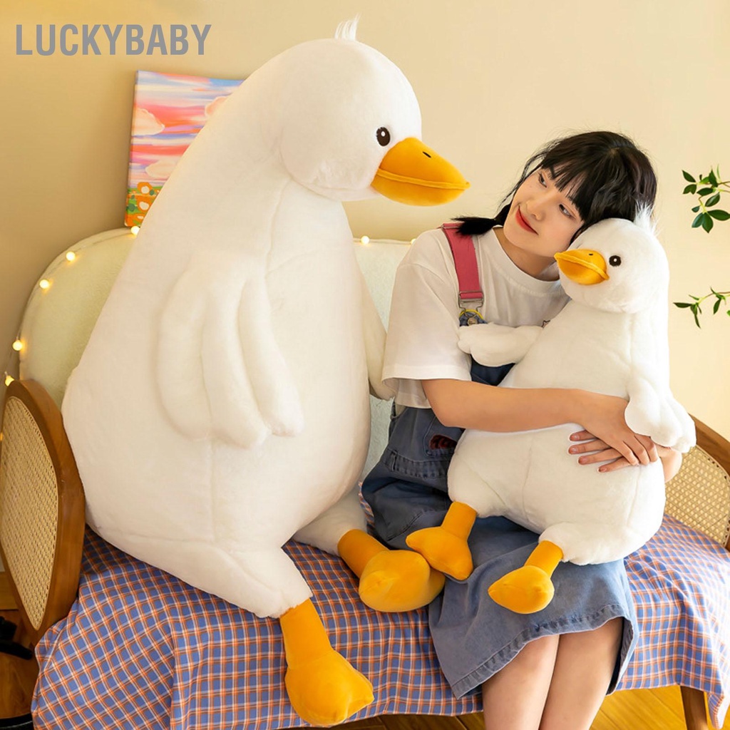Gối ôm hình vịt - Thú Nhồi Bông Vịt Màu Vàng Đáng Yêu Mềm Mại Cho Bạn Gái 45cm 17.7in 0.9 kg - HILUCKYBABY