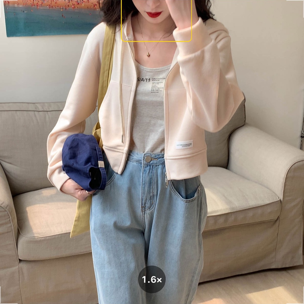 Áo Khoác cardigan Mỏng Có Nón Phối Khóa Kéo Đôi Thời Trang Mới Cho Nữ