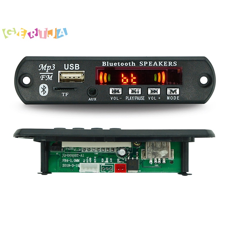 Mô-đun Giải Mã Âm Thanh usb tf fm bluetooth 5.0 9v-12v mp3 wma Màn Hình Màu Điều Khiển Từ Xa Cho Xe Hơi