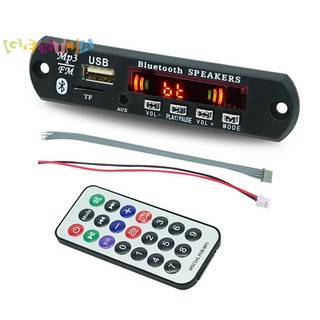 Mô-đun Giải Mã Âm Thanh usb tf fm bluetooth 5.0 9v-12v mp3 wma Màn Hình Màu Điều Khiển Từ Xa Cho Xe Hơi
