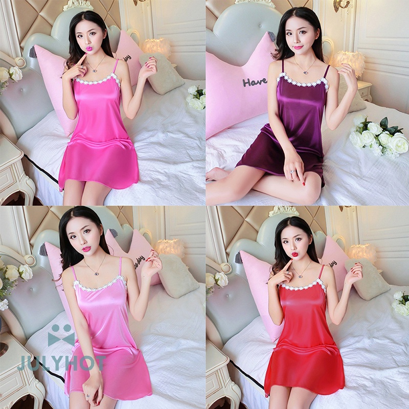 Đồ ngủ Lụa Hai Dây Gợi Cảm Cho Nữ