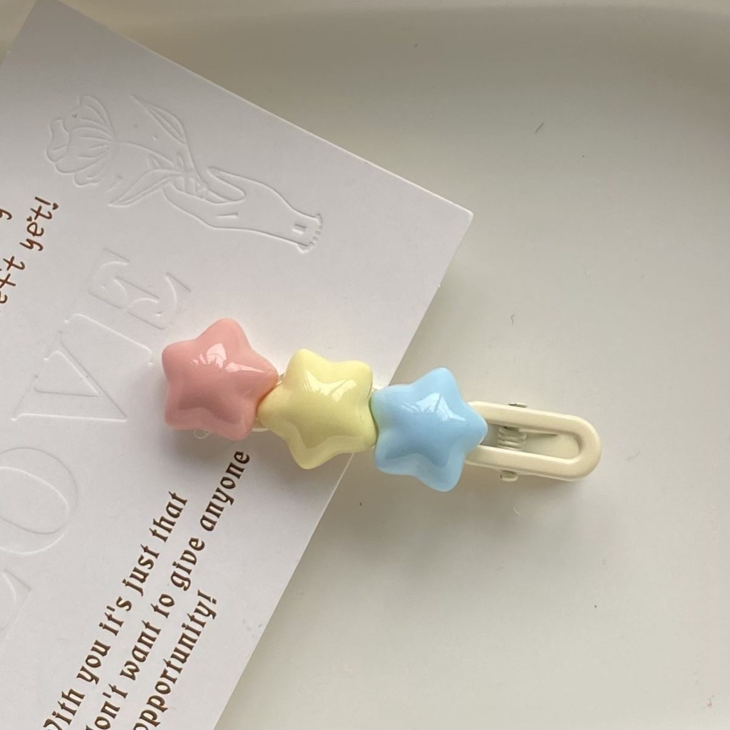 Kẹp Tóc Hình Ngôi Sao Màu Kẹo Dễ Thương