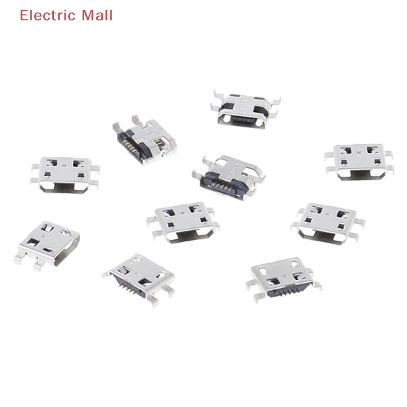 Set 10 Đầu Nối Cổng Sạc type b micro usb 5 pin