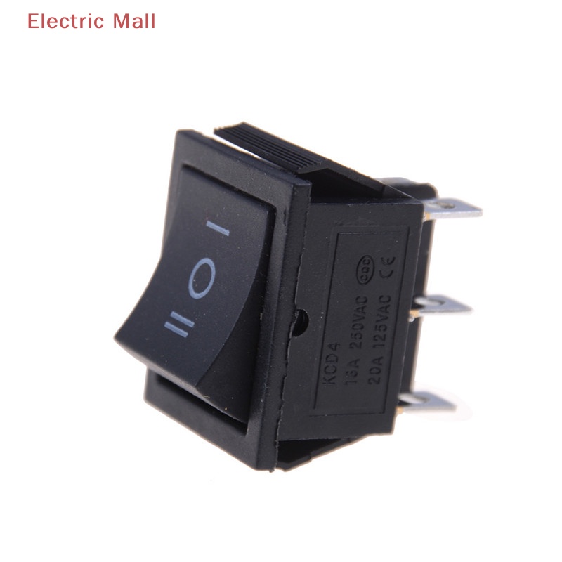1 Công Tắc Bật / Tắt Màu Đen kcd4 6 pin 16a / 250vac 20a / 125vac M Ii