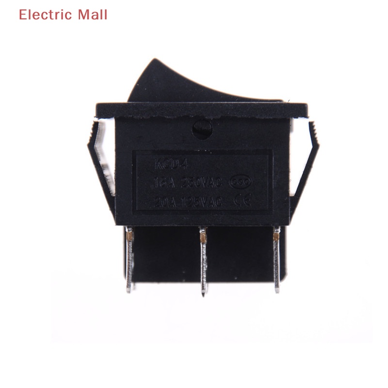 1 Công Tắc Bật / Tắt Màu Đen kcd4 6 pin 16a / 250vac 20a / 125vac M Ii