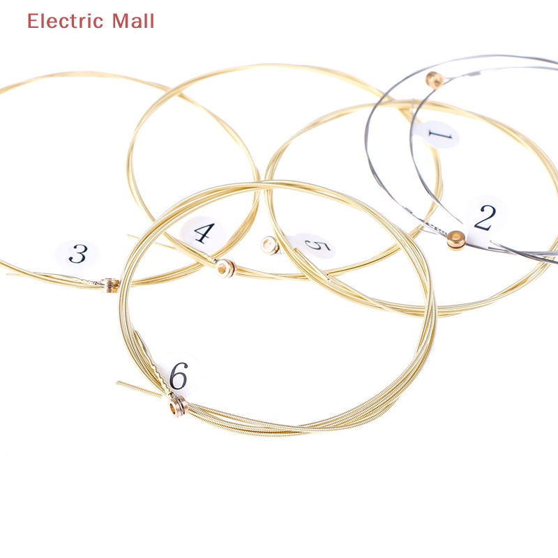 1 set 6 Dây Đàn Ghi Ta Bằng Thép Mạ Niken