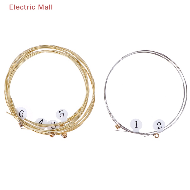 1 set 6 Dây Đàn Ghi Ta Bằng Thép Mạ Niken