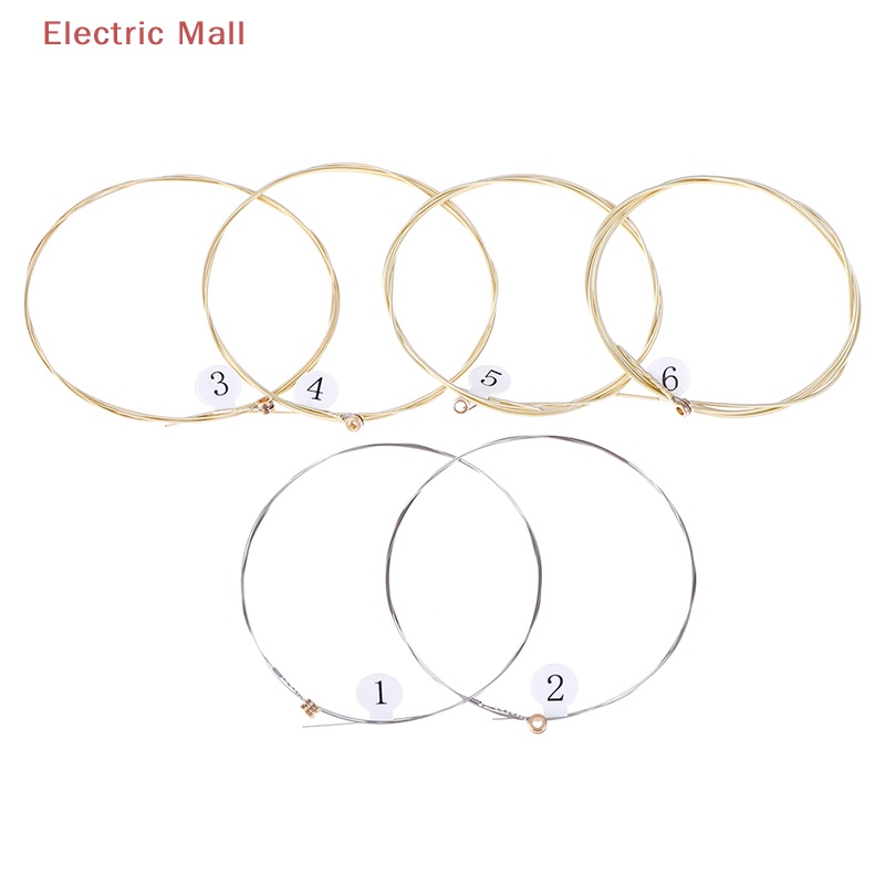 1 set 6 Dây Đàn Ghi Ta Bằng Thép Mạ Niken