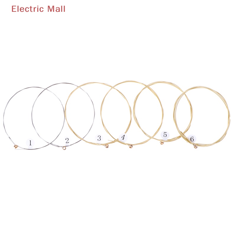 1 set 6 Dây Đàn Ghi Ta Bằng Thép Mạ Niken