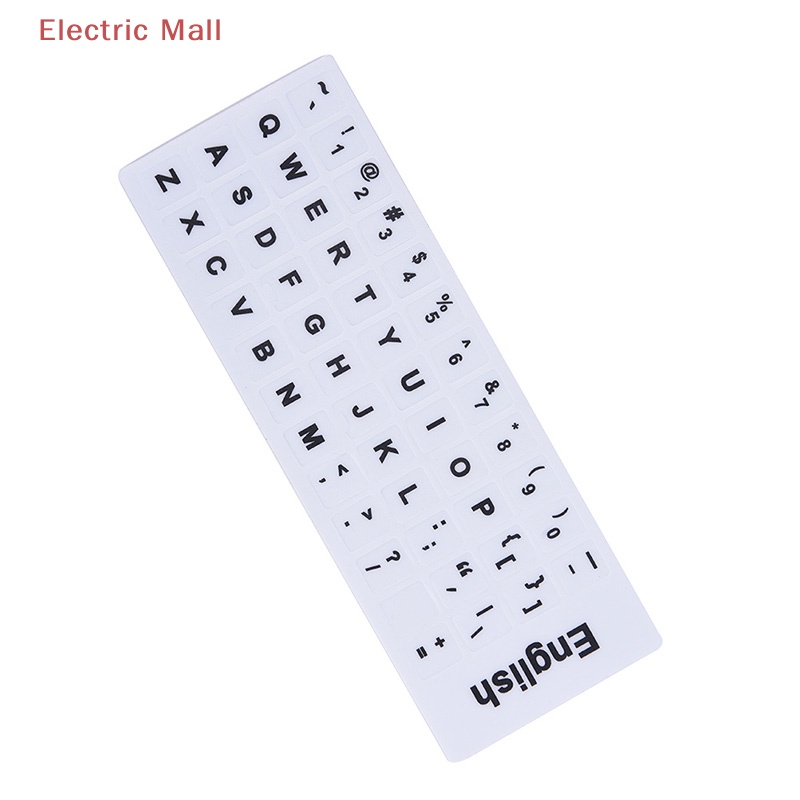Miếng Dán Bàn Phím Thay Thế Chữ Tiếng Anh Màu Trắng Đen Cho Máy Tính, laptop