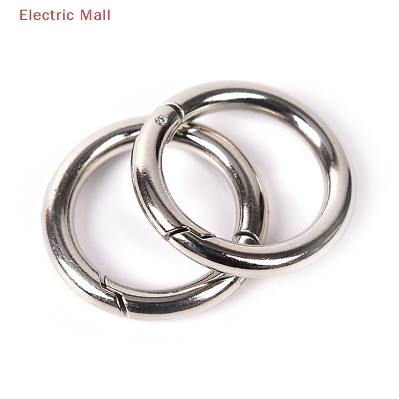 Set 5 Móc Khóa Tròn Bằng Kim Loại 35mm Đa Ứng Dụng 
Set 5 Khóa Tròn 35mm Chuyên Dụng Cho Balo / Túi Xách / Móc Khóa