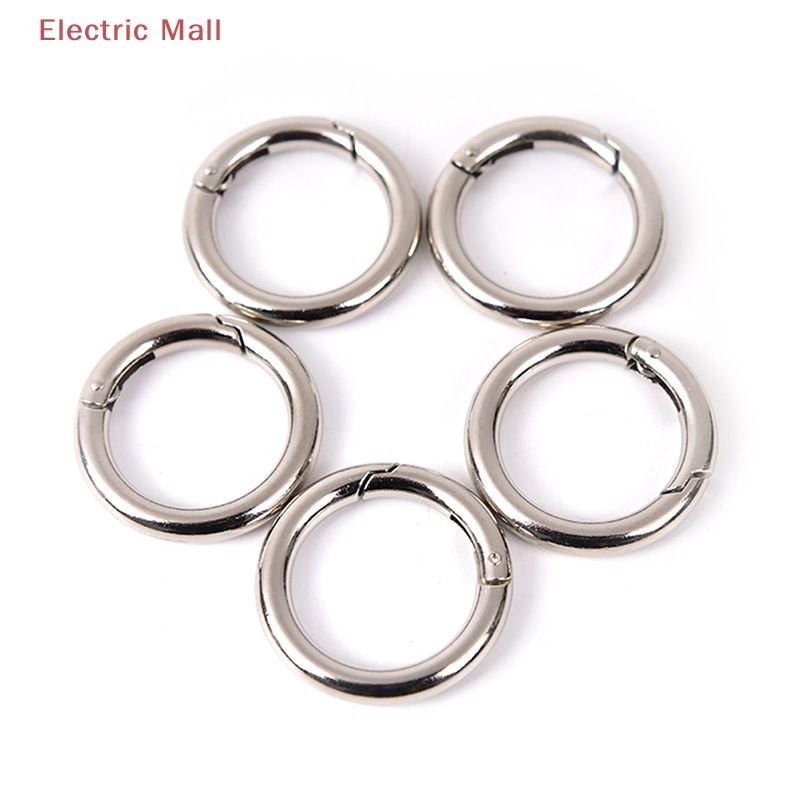 Set 5 Móc Khóa Tròn Bằng Kim Loại 35mm Đa Ứng Dụng 
Set 5 Khóa Tròn 35mm Chuyên Dụng Cho Balo / Túi Xách / Móc Khóa