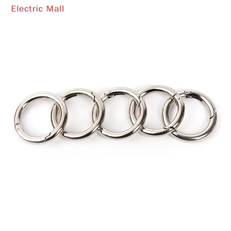 Set 5 Móc Khóa Tròn Bằng Kim Loại 35mm Đa Ứng Dụng 
Set 5 Khóa Tròn 35mm Chuyên Dụng Cho Balo / Túi Xách / Móc Khóa