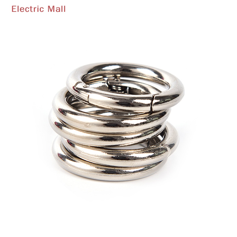 Set 5 Móc Khóa Tròn Bằng Kim Loại 35mm Đa Ứng Dụng 
Set 5 Khóa Tròn 35mm Chuyên Dụng Cho Balo / Túi Xách / Móc Khóa