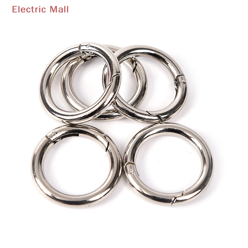 Set 5 Móc Khóa Tròn Bằng Kim Loại 35mm Đa Ứng Dụng 
Set 5 Khóa Tròn 35mm Chuyên Dụng Cho Balo / Túi Xách / Móc Khóa