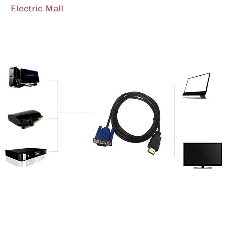 Dây Cáp Chuyển Đổi hdmi Sang vga 1080p hdtv 6ft M I