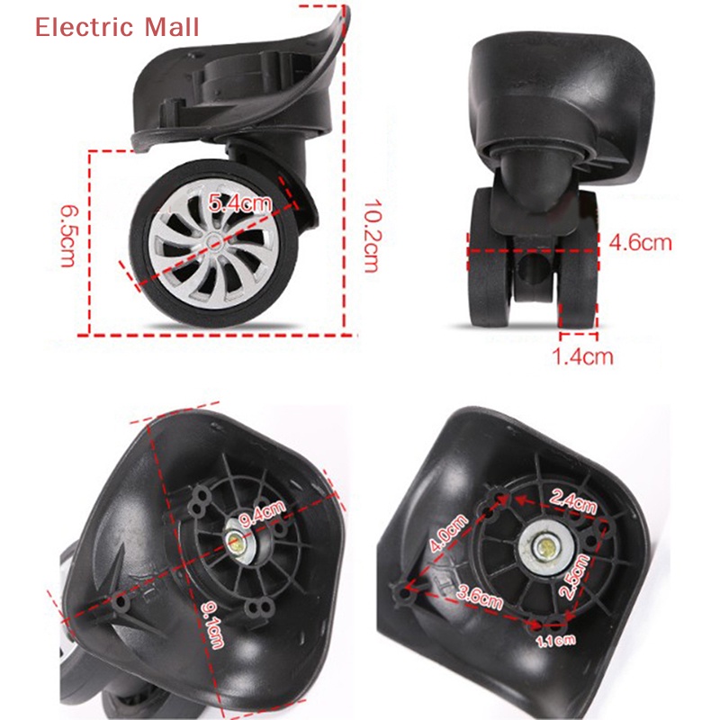 Bộ 4 Bánh Xe Xoay 360 Độ Cho Vali Hành Lý