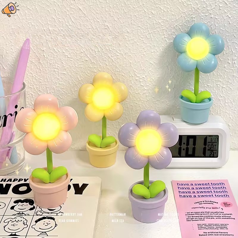 Hình dạng hoa đèn ngủ đèn sinh nhật nhỏ đèn ngủ để bàn sinh viên quà tặng sinh nhật YD