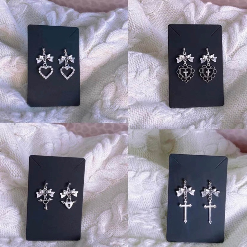 Set 2 Khuyên Tai Tua Rua Phong Cách gothic Ngọt Ngào Cho Thanh Thiếu Niên