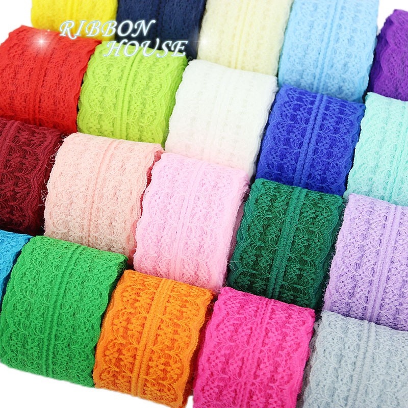 Cuộn dây ren trắng 45mm dài 5 yard dùng cho trang trí