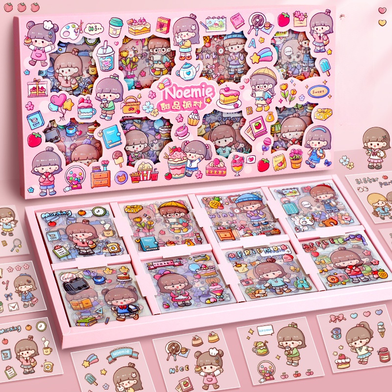 Bộ 200 Miếng Dán Chống Thấm Nước Họa Tiết Hoạt Hình Sáng Tạo Dễ Thương