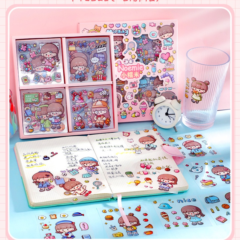 Bộ 200 Miếng Dán Chống Thấm Nước Họa Tiết Hoạt Hình Sáng Tạo Dễ Thương