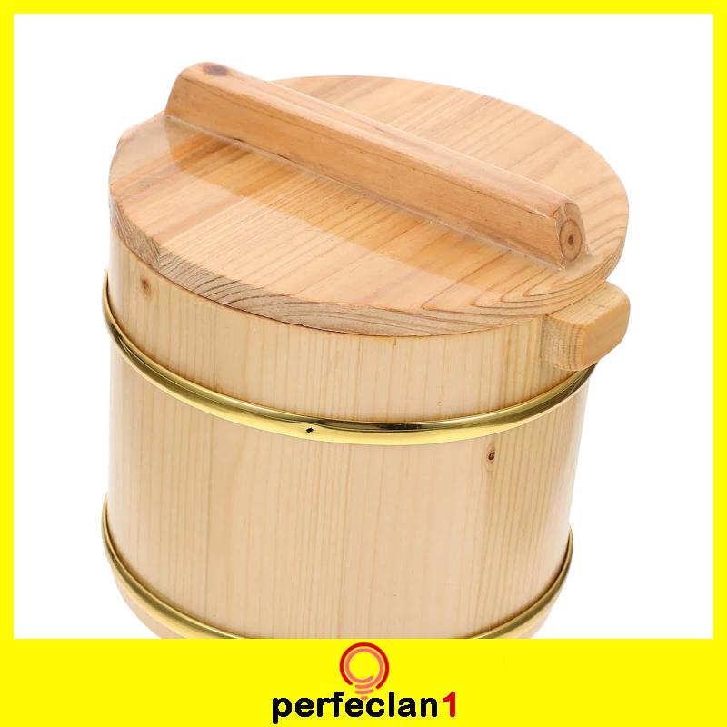 Thùng Gỗ Đựng Cơm / sushi Hình Tròn Đa Năng Tiện Dụng Cho Nhà Hàng / Nhà Hàng/Hộp Cơm Trưa