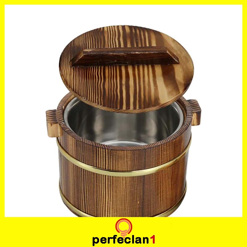 Thùng Gỗ Đựng Cơm / sushi Hình Tròn Đa Năng Tiện Dụng Cho Nhà Hàng / Nhà Hàng/Hộp Cơm Trưa